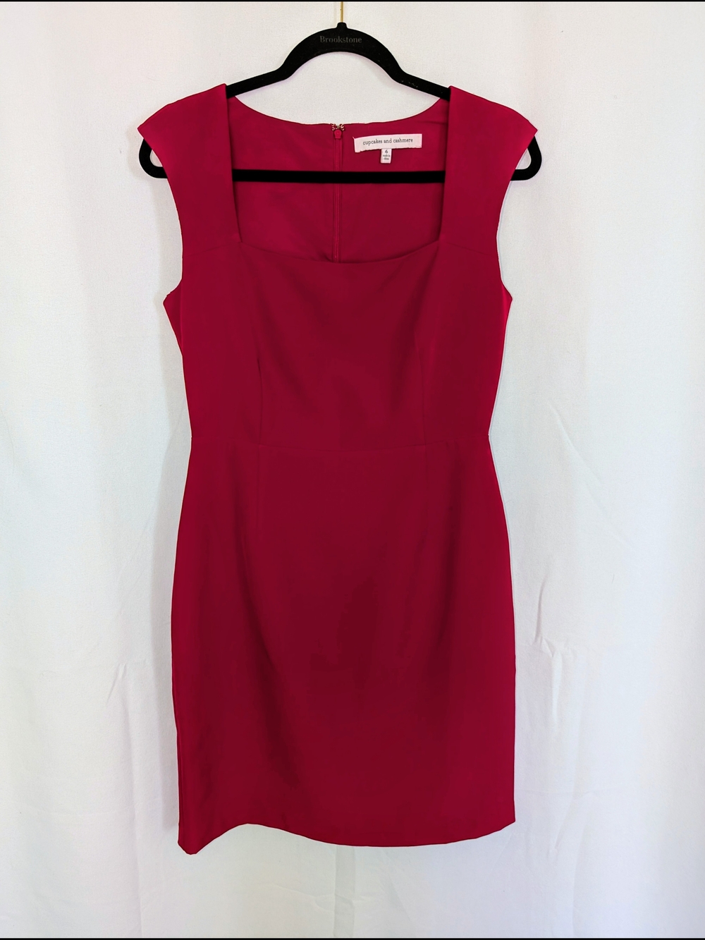cupcakes & cashmere Bold Red Sheath Dress